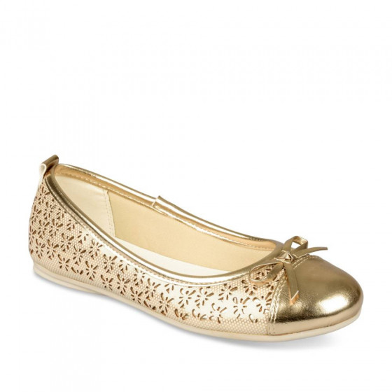 Ballerinas GOLD LOVELY SKULL