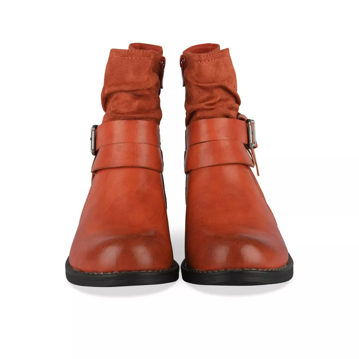 Bottines discount rouges chaussea