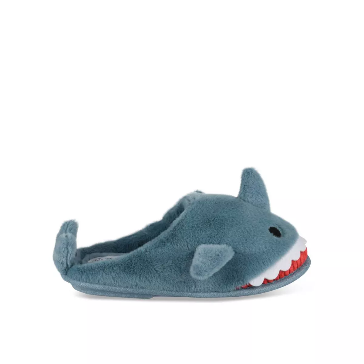 Chaussons chauds peluche requin à enfiler La Redoute Collections bleu  enfant