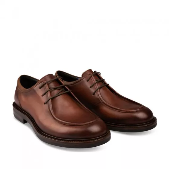 Derbies MARRON B-BLAKE CUIR