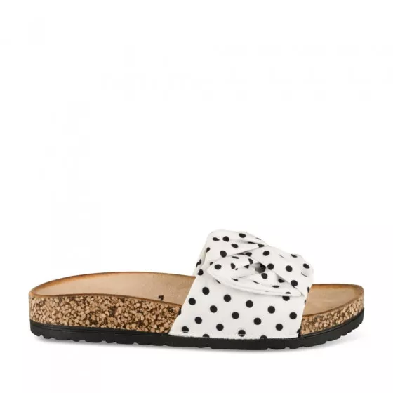 Mules Cork White Woman Pattern Polka Dots Slip On Philov