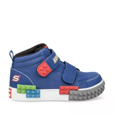 Baskets BLEU SKECHERS Kool Bricks Lil Constructor