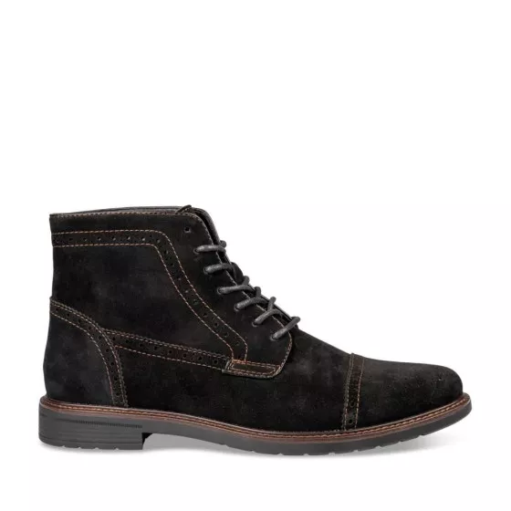 Bottines NOIR DENIM SIDE CUIR