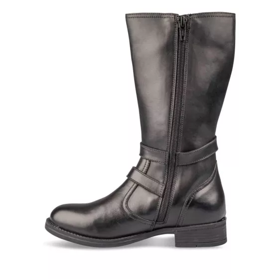 Boots BLACK LOVELY SKULL CUIR