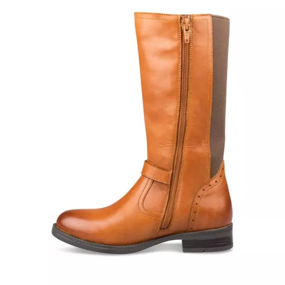 Boots COGNAC LOVELY SKULL CUIR