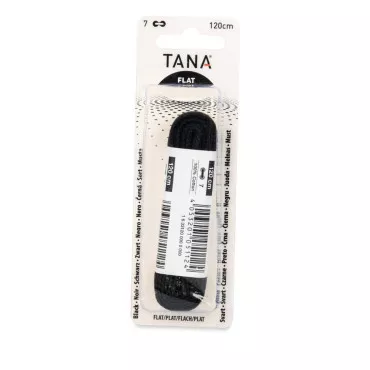 Lacets plats 120 cm noirs TANA