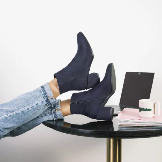 Ankle boots NAVY SINEQUANONE