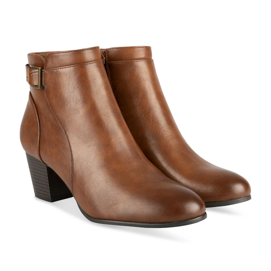 Ankle boots COGNAC SINEQUANONE