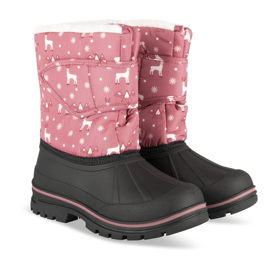 Snow boots PINK LOVELY SKULL