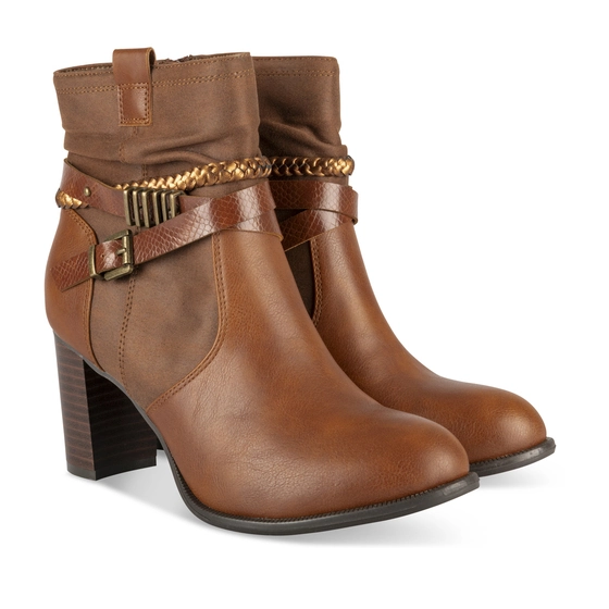 Ankle boots COGNAC SINEQUANONE