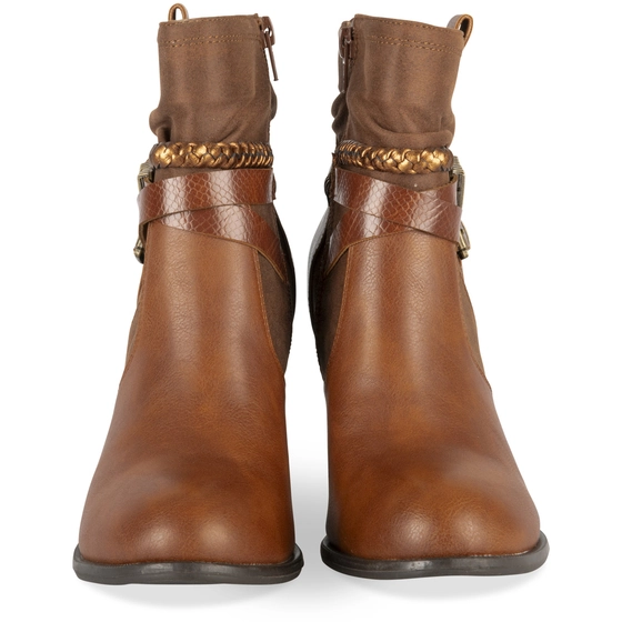 Ankle boots COGNAC SINEQUANONE