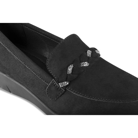 Moccasins BLACK EVITA