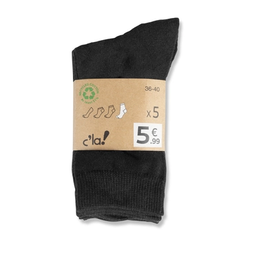 Chaussettes NOIR C LA