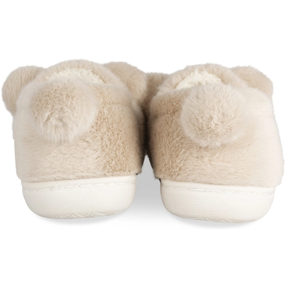 Chaussons BEIGE LOVELY SKULL