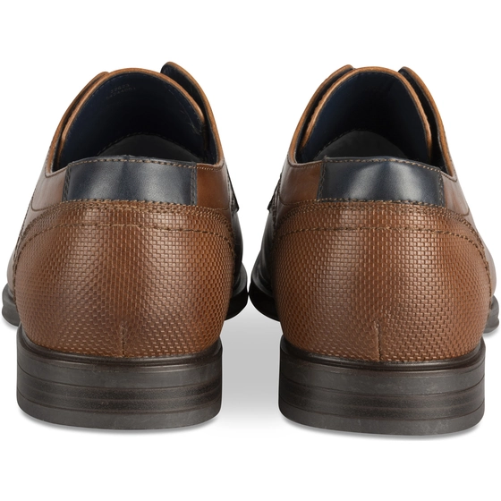 Derbies COGNAC DENIM SIDE