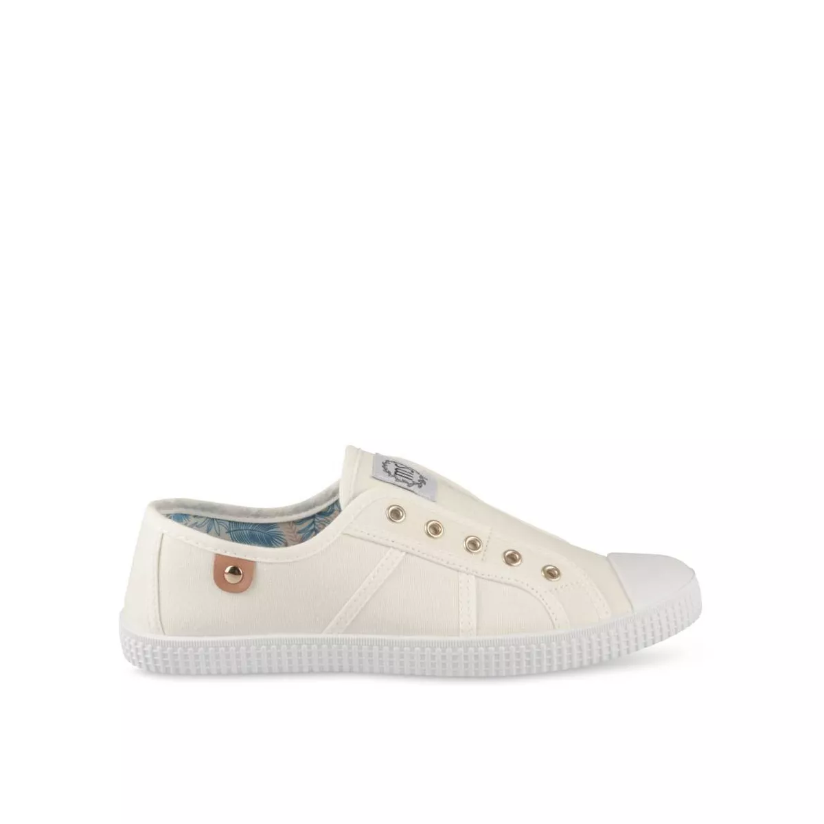 Basket Sans Lacets Lycra Blanc Xaby