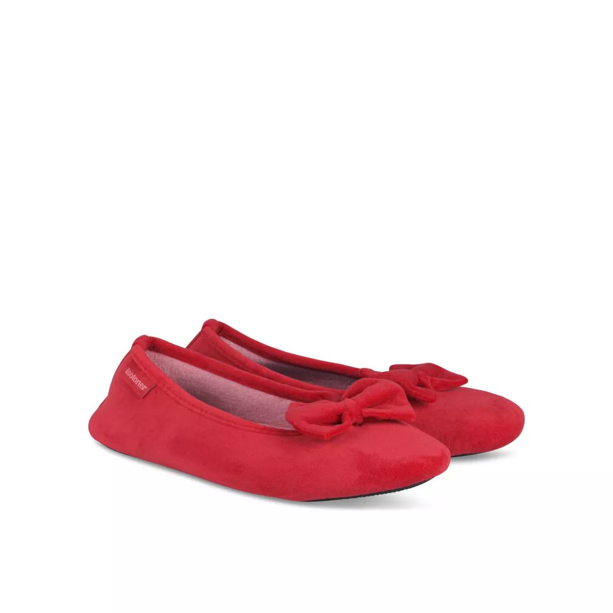 Red 2025 isotoner slippers