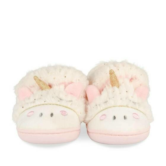 Chaussons licorne BLANC NINI & GIRLS