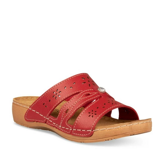 Mules RED NEOSOFT RELAX