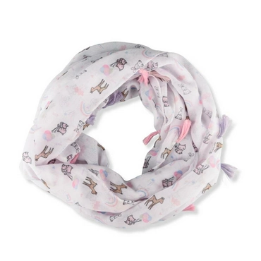 Snood BLANC LOVELY SKULL