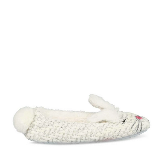 Slippers rabbit WHITE LOVELY SKULL