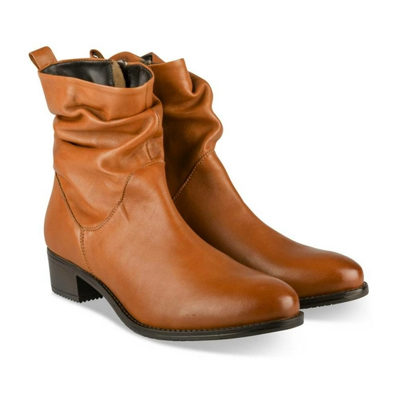 Bottines COGNAC MEGIS ELEGANT