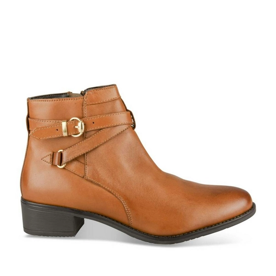 Bottines COGNAC MEGIS ELEGANT