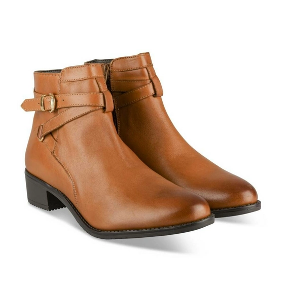 Bottines COGNAC MEGIS ELEGANT