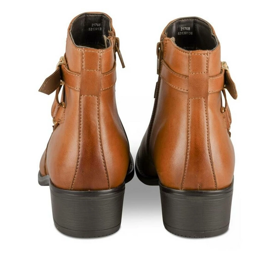 Bottines COGNAC MEGIS ELEGANT