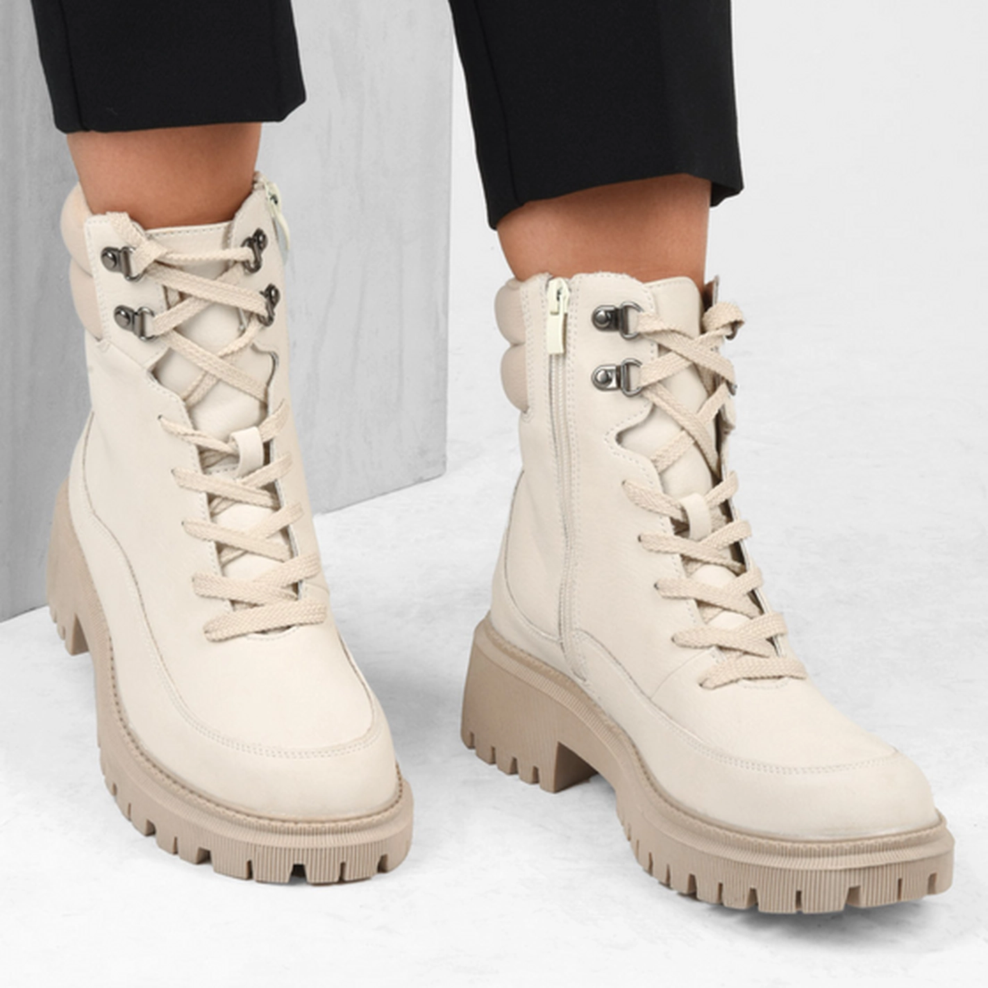 Ankle boots BEIGE MERRY SCOTT