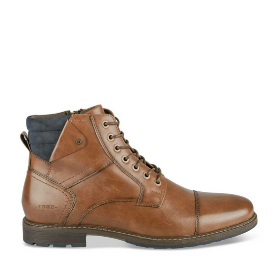 Bottines COGNAC DENIM SIDE