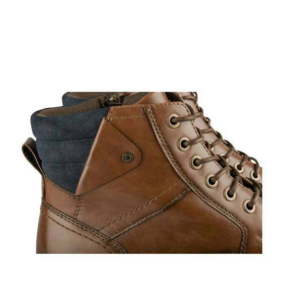 Ankle boots COGNAC DENIM SIDE