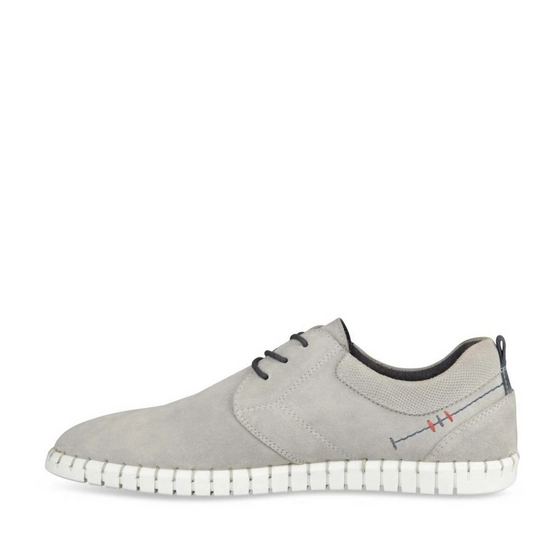 Baskets GRIS DENIM SIDE CUIR