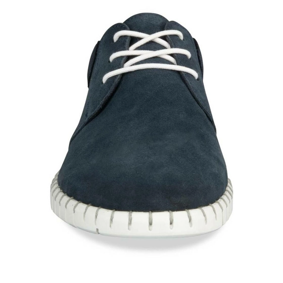 Baskets MARINE DENIM SIDE CUIR