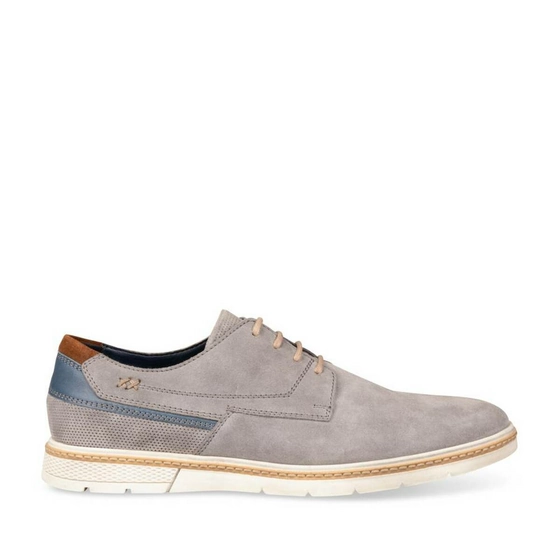 Derbies GREY DENIM SIDE CUIR