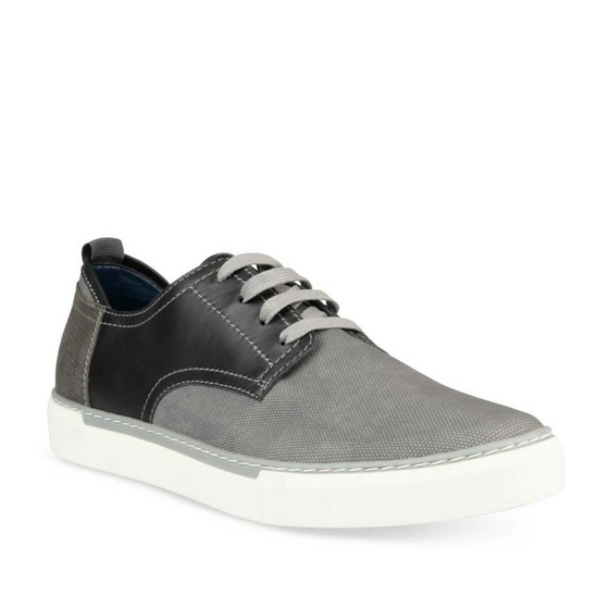 Baskets GRIS DENIM SIDE CUIR