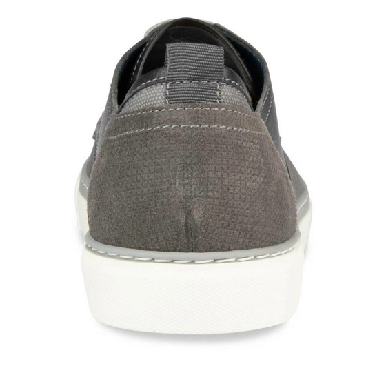 Baskets GRIS DENIM SIDE CUIR