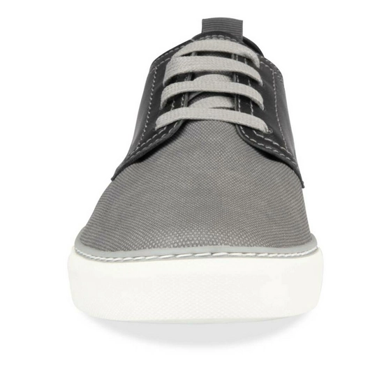 Baskets GRIS DENIM SIDE CUIR