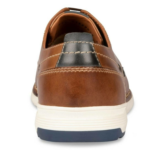 Derbies COGNAC DENIM SIDE CUIR