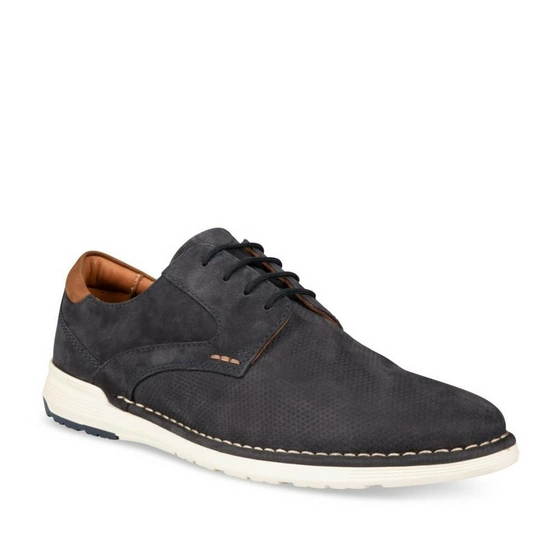 Derbies NAVY DENIM SIDE LEATHER