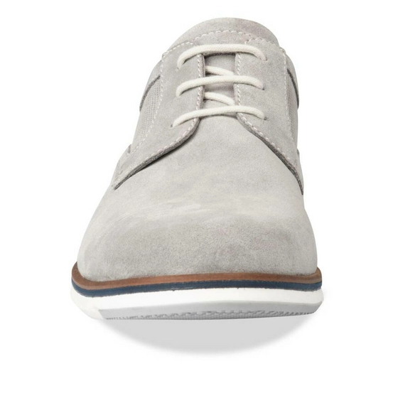 Derbies GREY DENIM SIDE LEATHER