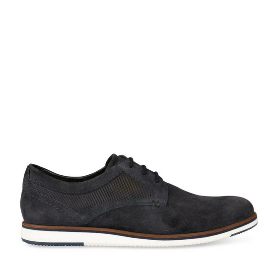 Derbies NAVY DENIM SIDE LEATHER