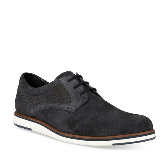 Derbies NAVY DENIM SIDE LEATHER