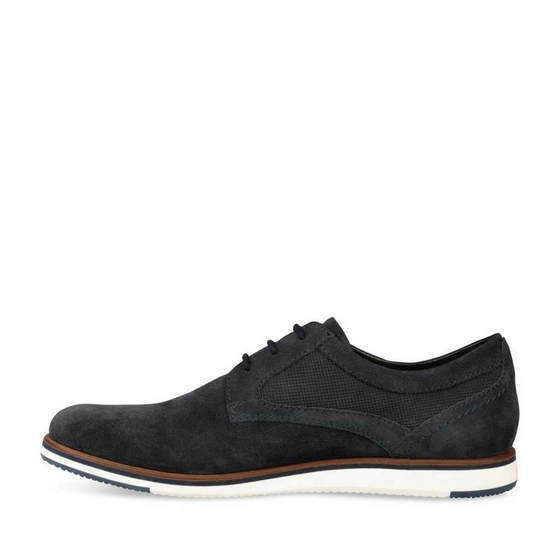 Derbies NAVY DENIM SIDE LEATHER