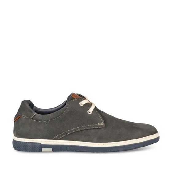 Derbies MARINE DENIM SIDE CUIR