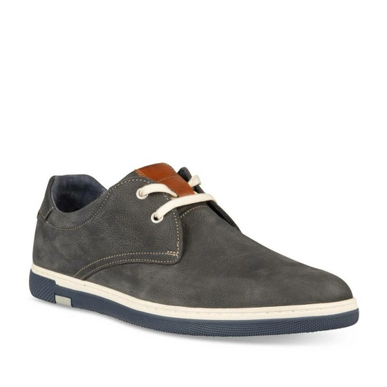 Derbies MARINE DENIM SIDE CUIR