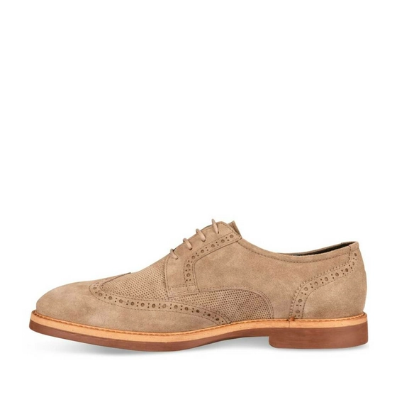 Derbies BEIGE B-BLAKE CUIR