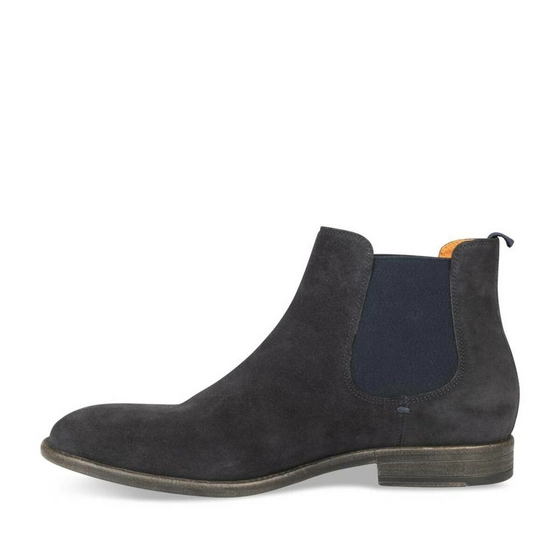 Ankle boots NAVY B-BLAKE CUIR