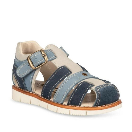 Sandals BLUE CHARLIE & FRIENDS CUIR