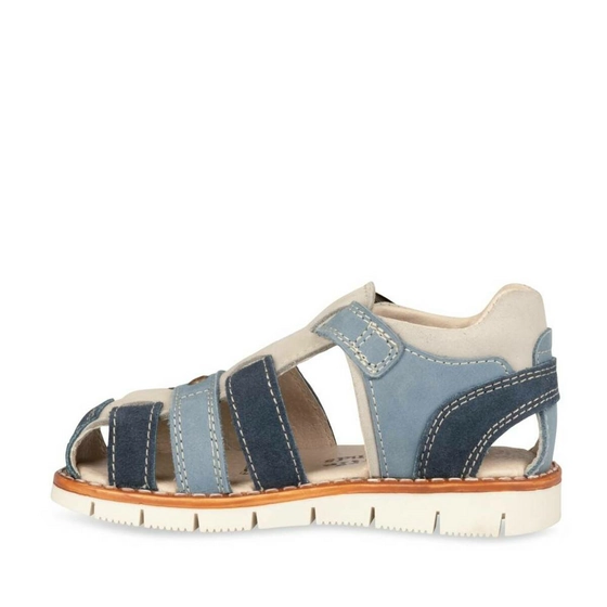 Sandals BLUE CHARLIE & FRIENDS CUIR